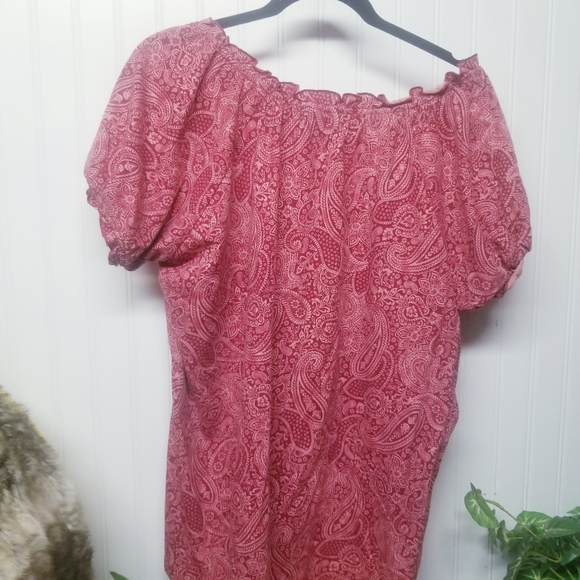 Jason Maxwell Paisley Plus size blouse 2X - Picture 2 of 4